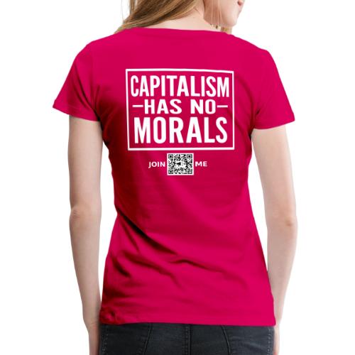 Capitalism (white, back-facing) - Women's Premium T-Shirt