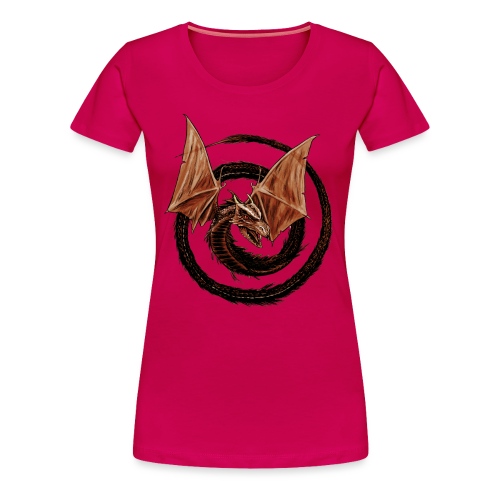 Spiral Dragon - Women's Premium T-Shirt