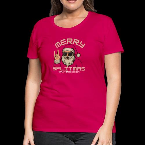 Rock Horn Santa - Split Decision - Merry Splitmas - Women's Premium T-Shirt