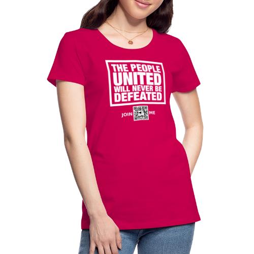 People United (white, front-facing) - Women's Premium T-Shirt