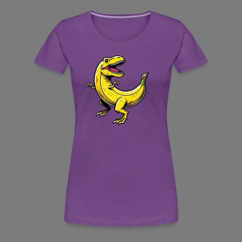 Bananasaurus REX – Funny T-Rex Banana Design - Women's Premium T-Shirt