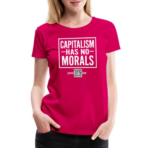 Capitalism (white, front-facing) - Women's Premium T-Shirt