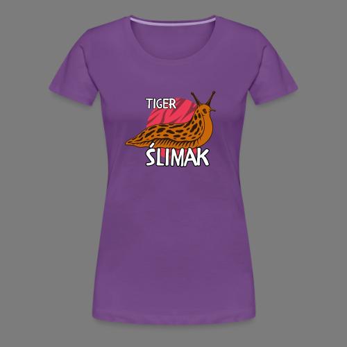 Tiger Ślimak Funny Polish Meme Animal Hybrid - Women's Premium T-Shirt