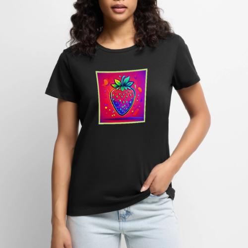Neon Strawberry Pop - Women's Premium T-Shirt