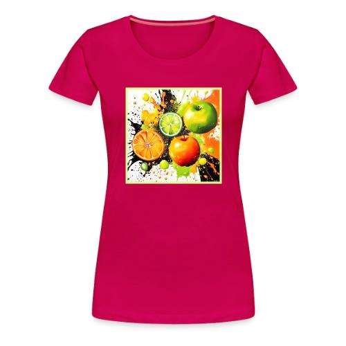 Apple and Citrus Burst - Women's Premium T-Shirt