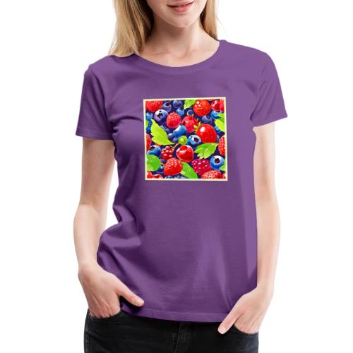 Summer Berry Medley - Women's Premium T-Shirt