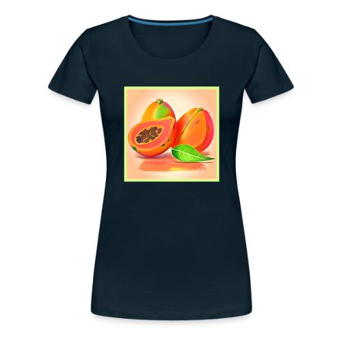 Sliced Papaya Freshness - Women's Premium T-Shirt