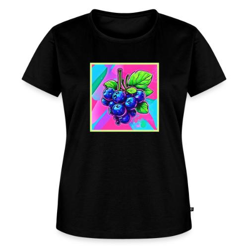 Vibrant Blueberry Artwork - Women's Premium T-Shirt