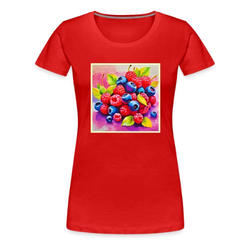 Colorful Berry Feast - Women's Premium T-Shirt