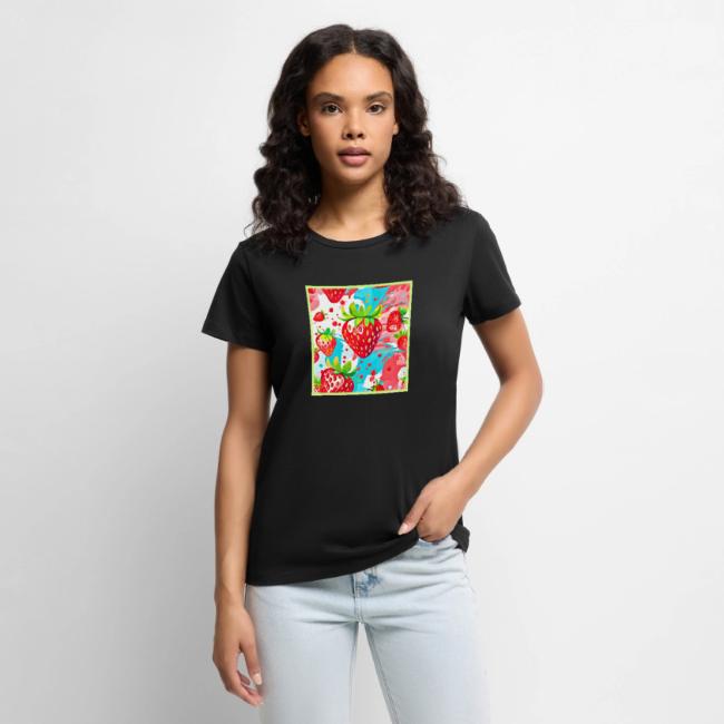 Strawberry Splash Pattern