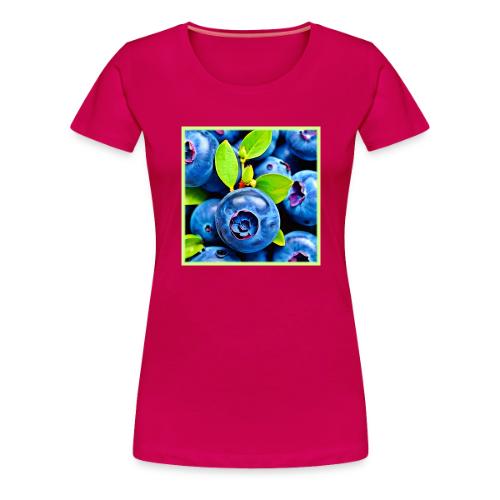Fresh Blueberries Close-Up - Women's Premium T-Shirt