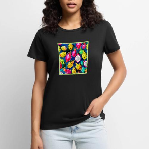 Dragon Fruit Pattern Art - Women's Premium T-Shirt