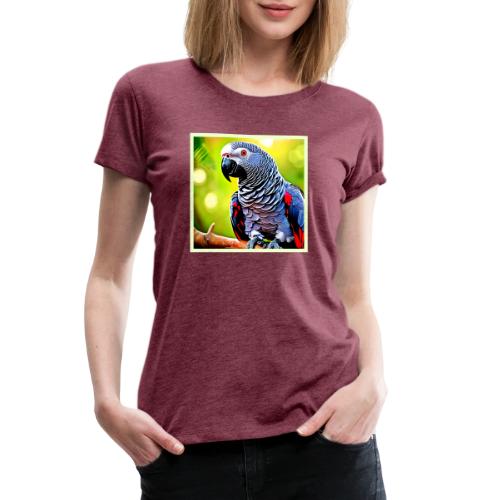 Talking African Grey Parrot - Women's Premium T-Shirt