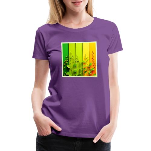Modern Color Block Nature - Women's Premium T-Shirt