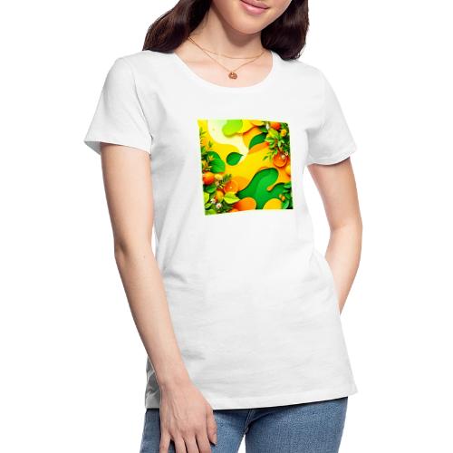 Fresh Citrus Summer Vibes Art - Women's Premium T-Shirt