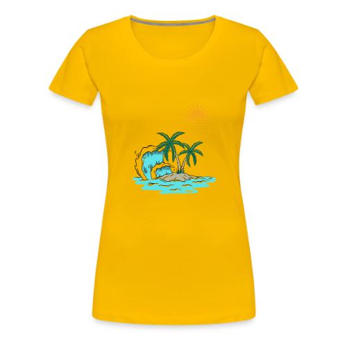 Retro Sunset Graphics - Women's Premium T-Shirt