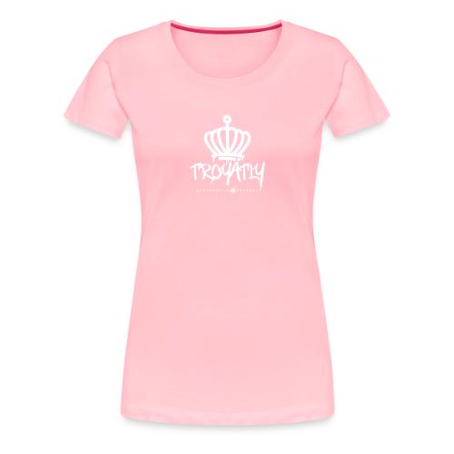RO Troyalty Tag White - Women's Premium T-Shirt
