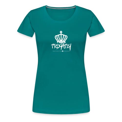 RO Troyalty Tag White - Women's Premium T-Shirt