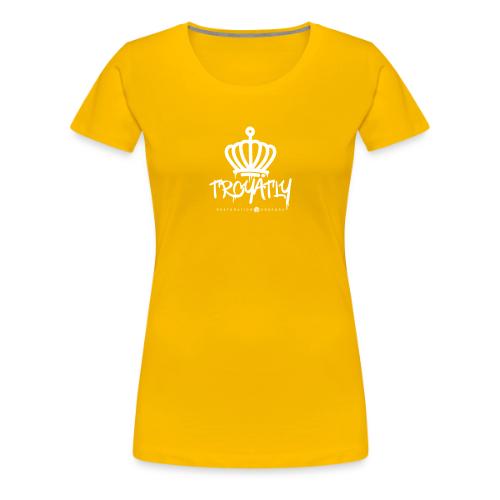 RO Troyalty Tag White - Women's Premium T-Shirt