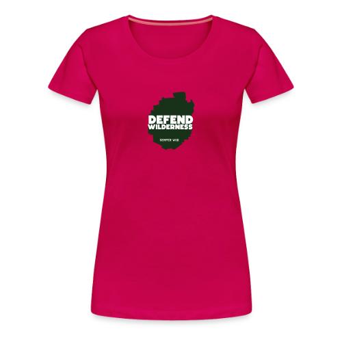 Semper Wild Defend Wilderness Park Silhouette - Women's Premium T-Shirt