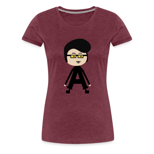 Alphabet Letter A - Extra Long Arms Anders - Women's Premium T-Shirt