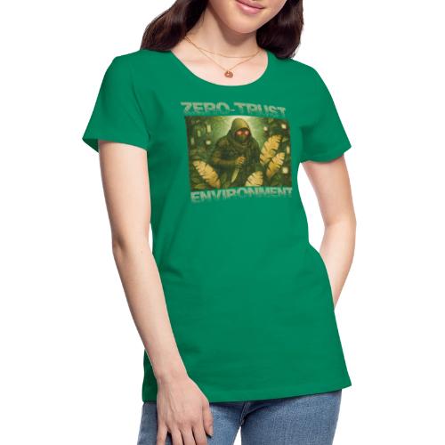 ZERO-TRUST (light lettering) - Women's Premium T-Shirt