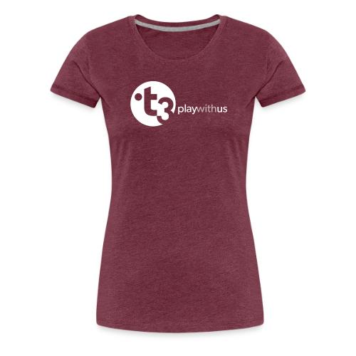 Play With Us (White Logo) - Women's Premium T-Shirt
