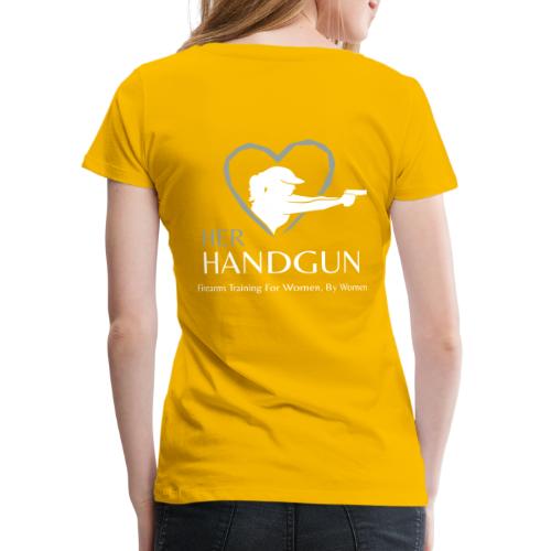 Her Handgun Logo and Tag Line - Women's Premium T-Shirt