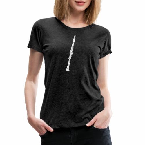 Clarinet · white, filled, rotate - Women's Premium T-Shirt