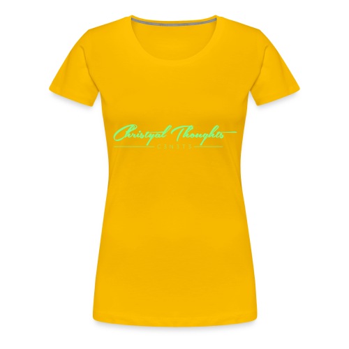 Christyal Thoughts C3N3T31 Lime png - Women's Premium T-Shirt