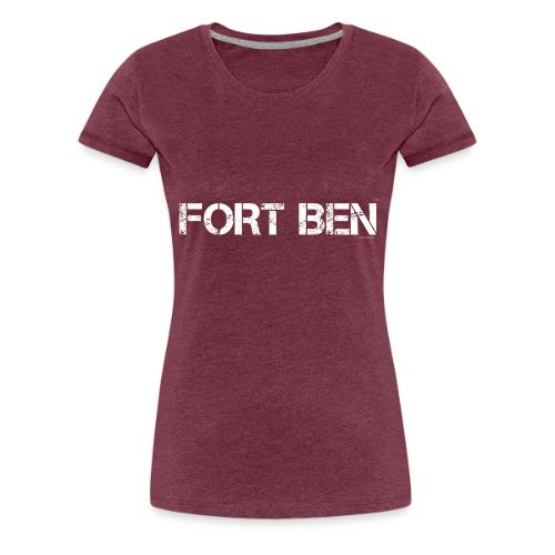FORT BEN, white capture - Women's Premium T-Shirt