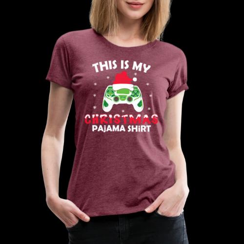 Christmas Gamer Pajama - Women's Premium T-Shirt
