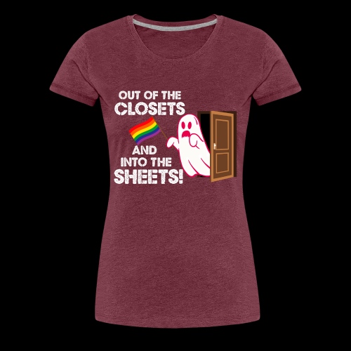 Out of the Closets Pride Ghost - Women's Premium T-Shirt