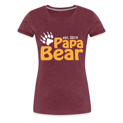 Papa Bear New Dad 2014 - Women's Premium T-Shirt