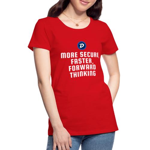 Digibyte. More secure, faster, forward thinking - Women's Premium T-Shirt