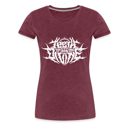 Teeth Of The Divine Logo WHITE - Women's Premium T-Shirt