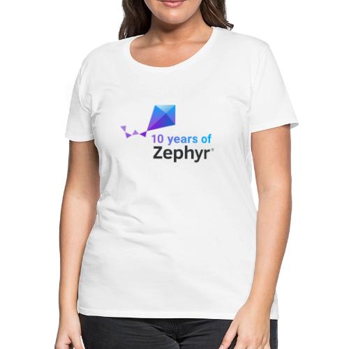 Zephyr 10th Anniversary Stacked Color - Women's Premium T-Shirt