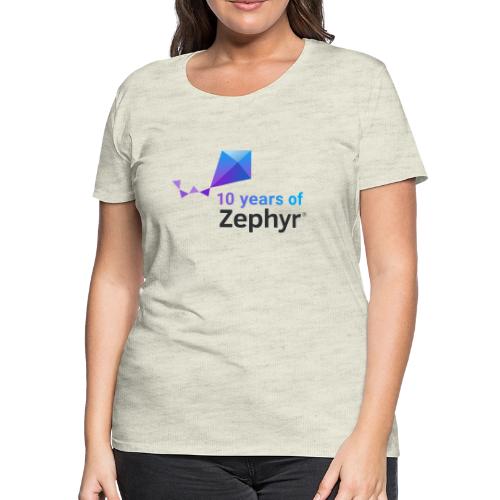 Zephyr 10th Anniversary Stacked Color - Women's Premium T-Shirt