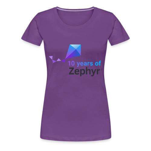 Zephyr 10th Anniversary Stacked Color - Women's Premium T-Shirt
