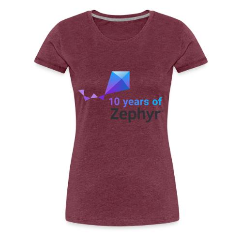Zephyr 10th Anniversary Stacked Color - Women's Premium T-Shirt