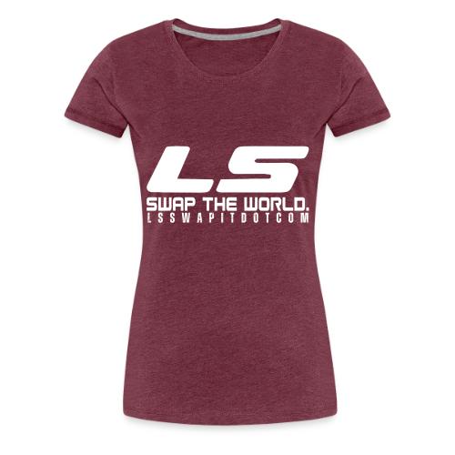LS SWAP THE WORLD DOT COM - Women's Premium T-Shirt