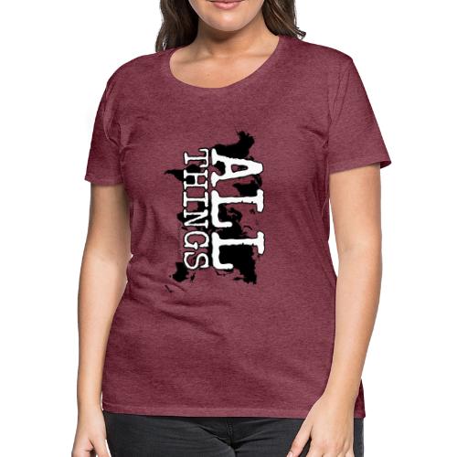 All Things World Map - Women's Premium T-Shirt
