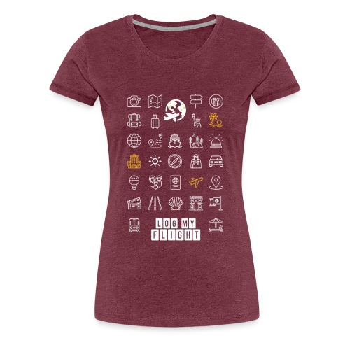 Various icons - Women's Premium T-Shirt