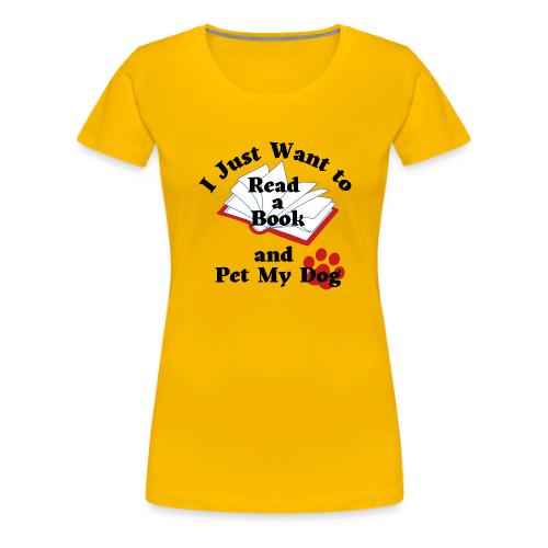 Book Dog - Women's Premium T-Shirt