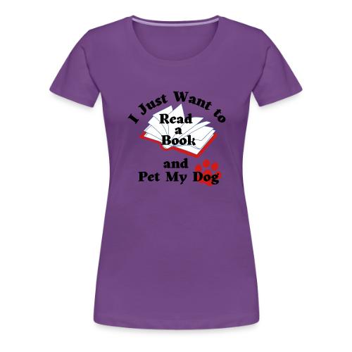 Book Dog - Women's Premium T-Shirt