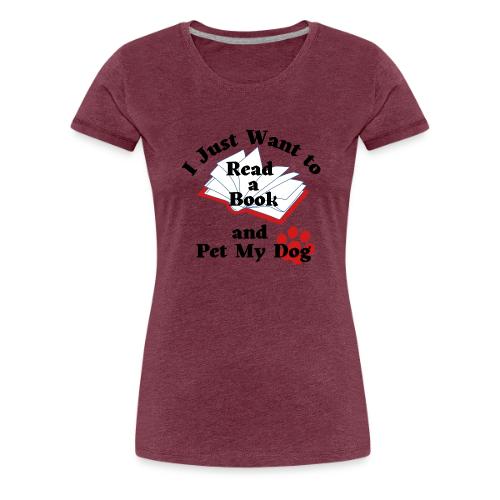 Book Dog - Women's Premium T-Shirt
