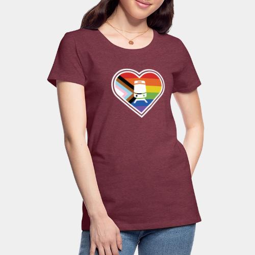 Small Pride Streetcar Heart - Women's Premium T-Shirt