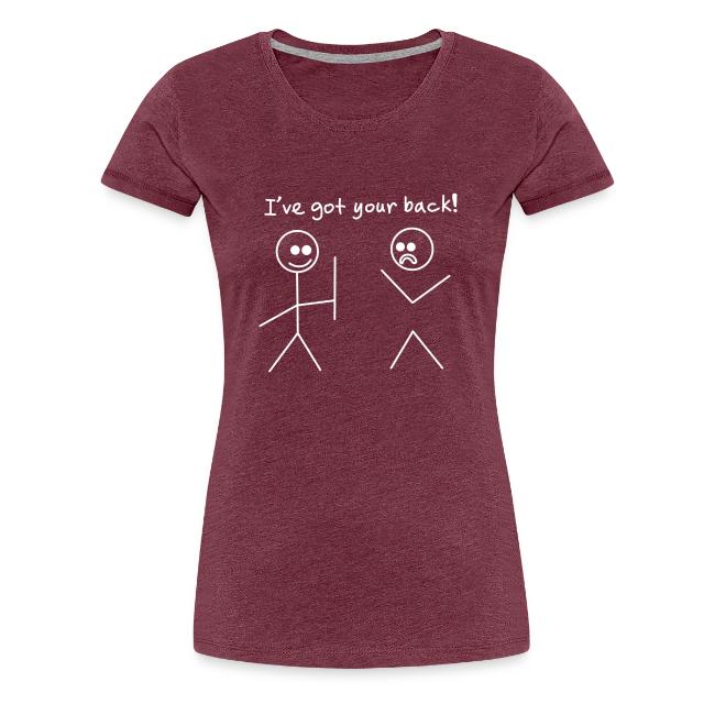 Got Your Back Stick Figure Design