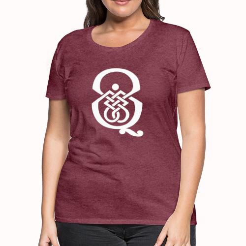 qcpb white logo - Women's Premium T-Shirt