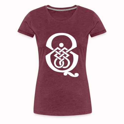 qcpb white logo - Women's Premium T-Shirt